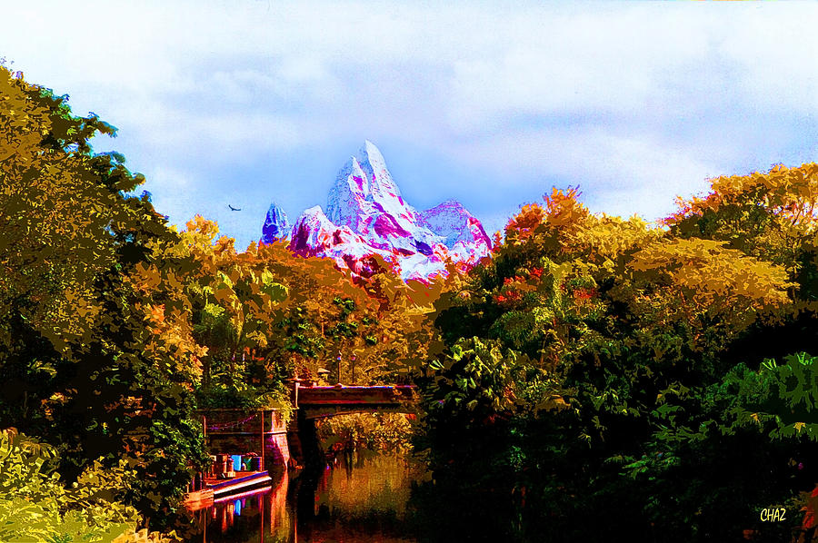 Mount Disney Digital Art by CHAZ Daugherty