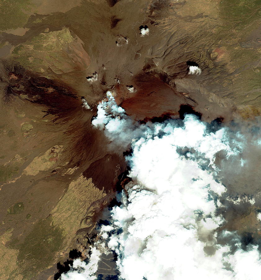 Mount Etna Erupting Photograph by Geoeye/science Photo Library