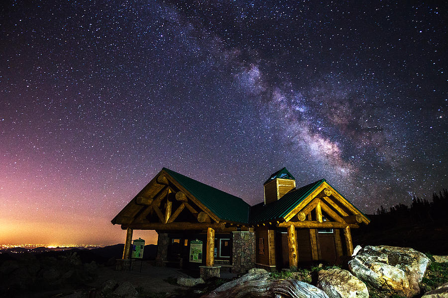Denver Photograph - Mount Evans Visitor Cabin by Darren White