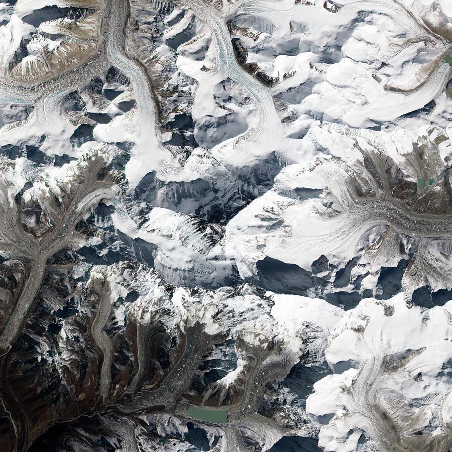 Mount Everest Photograph by Nasa Earth Observatory