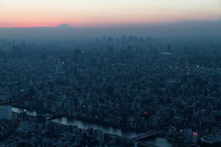 Mount Fuji Overseeing Tokyo During Photograph by Lluís Vinagre - World ...