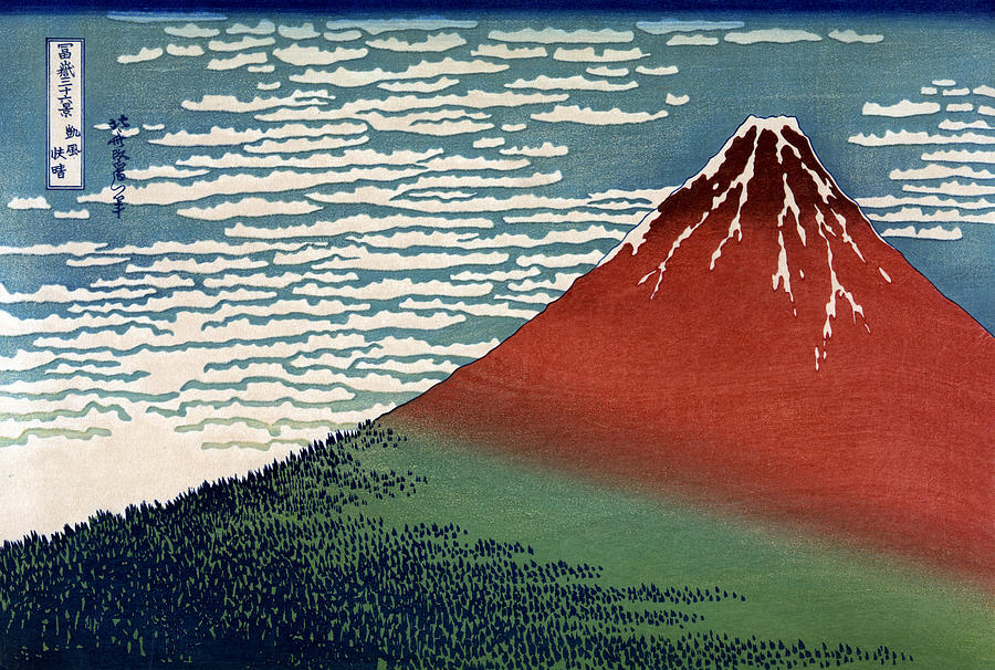 Mount Fuji, Red Fuji, 1830s Photograph by Science Source
