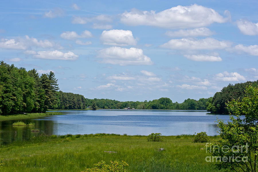New England Photograph - Mount Higby Reservoir by Marcel  J Goetz  Sr