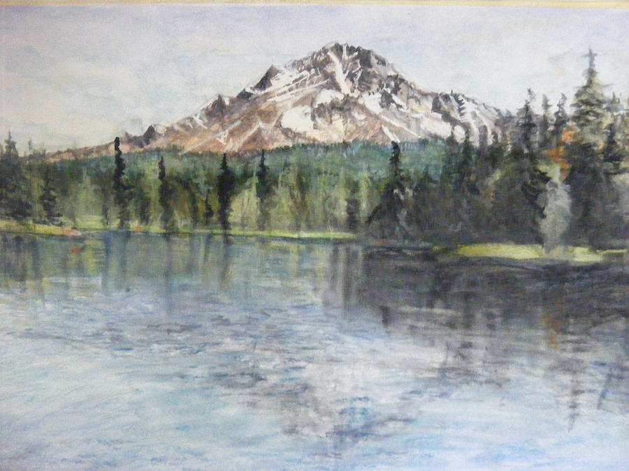 Landscape Painting - Mount Hood Lake by Jack Thornton