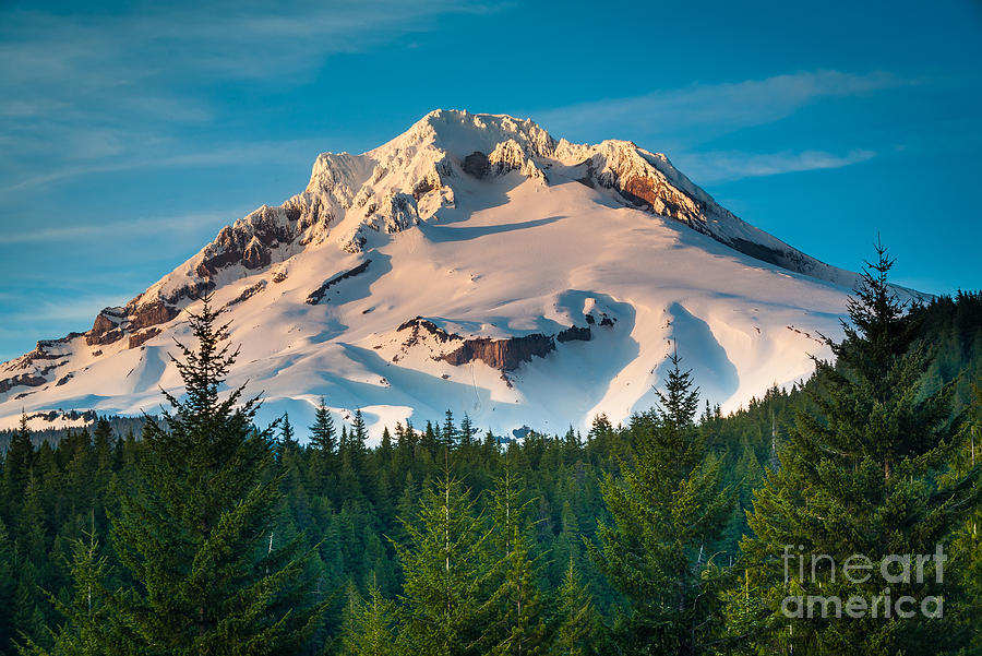 Mount Hood Winter Photograph by Inge Johnsson