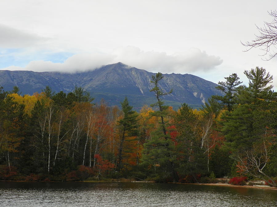 Fall Photograph - Mount Katahdin Autumn 1 by Gene Cyr