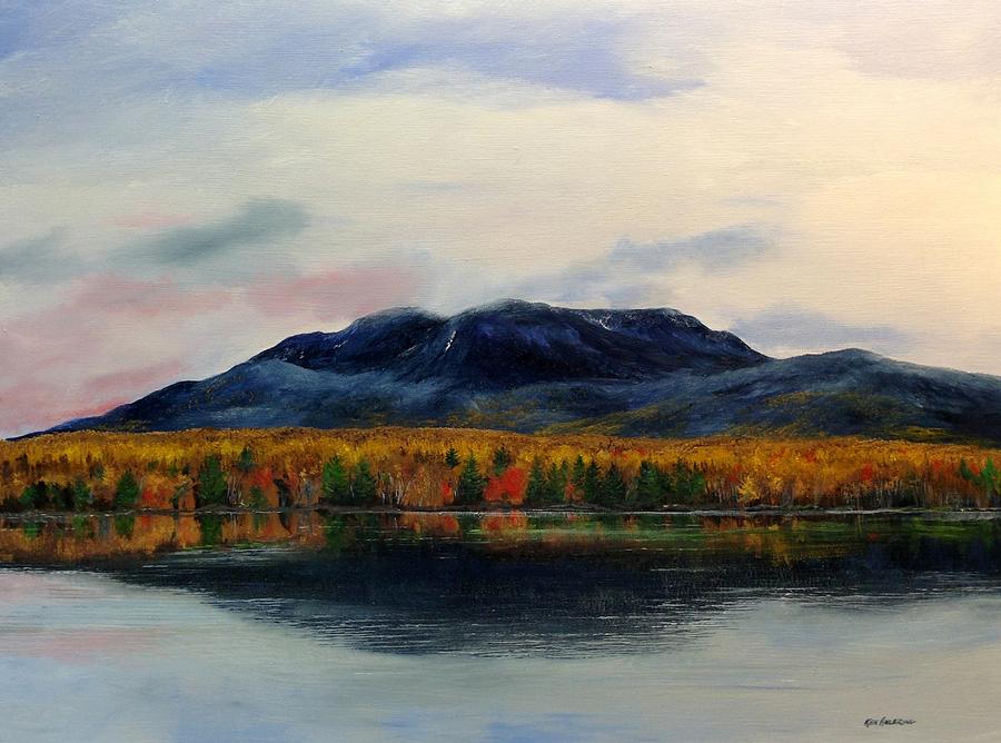 Maine Painting - Mount Katahdin by Ken Ahlering