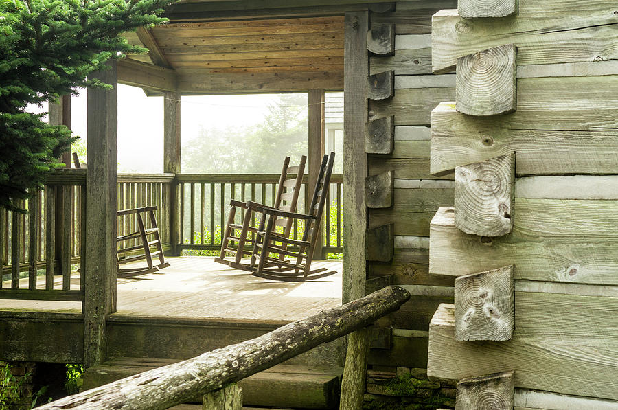 Mount Leconte Lodge Porch, Great Smoky Photograph by Kennan Harvey Mount Leconte Lodge Porch, Great Smoky Photograph by Kennan Harvey