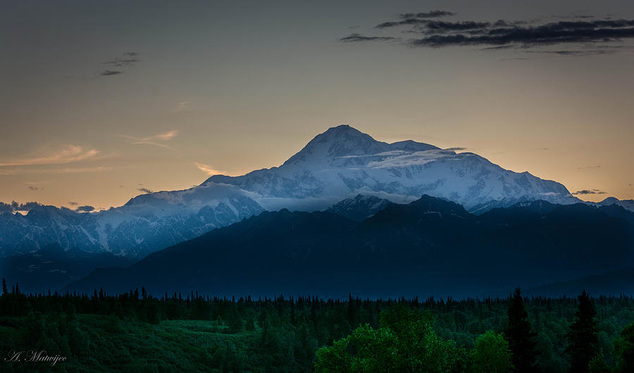 Mount McKinley at Night Photograph by Andrew Matwijec