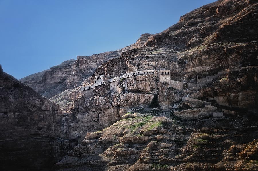 Mount Of The Temptation Monastery Jericho Israel Photograph by Mark Fuller