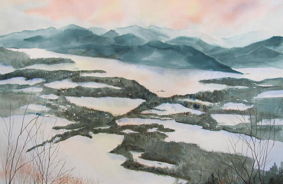 Mount Philo Winter Painting by Amanda Amend