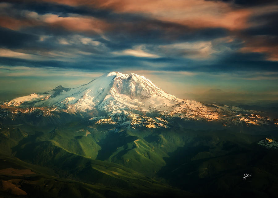 Mount Rainier Greeting Card Size Photograph by TK Goforth