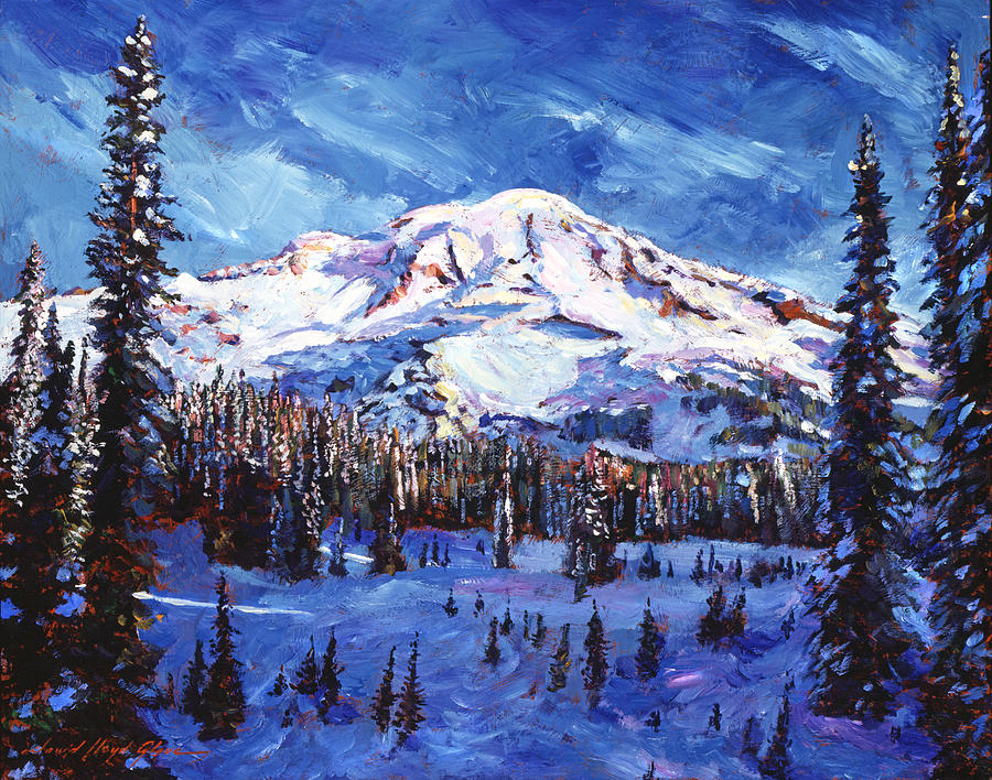 Mount Rainier Impressions Painting