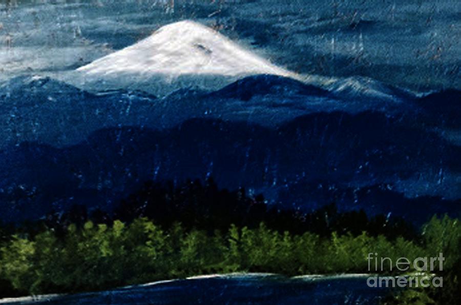 Mount Rainier Painting by James and Donna Daugherty