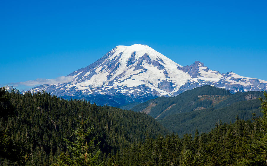 Nature Photograph - Mount Rainier by John M Bailey