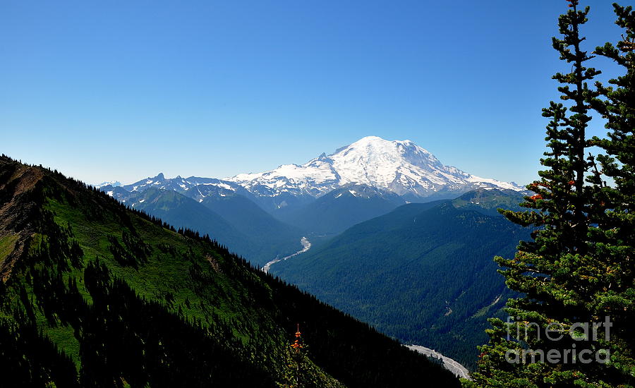 Mount Rainier Seen from Crystal Mountain Summit  4 Photograph by Tatyana Searcy
