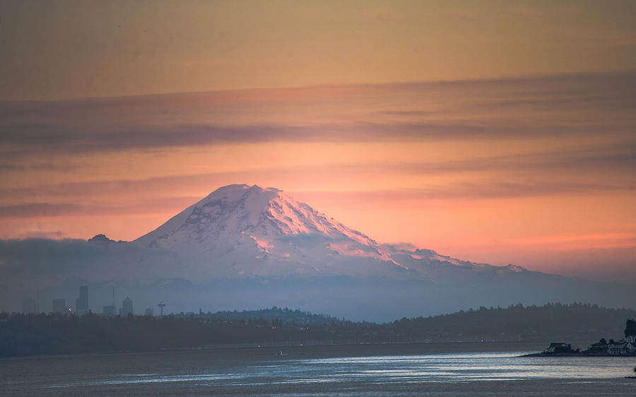 Mount Rainier Sunset III   Photograph by Ronda Broatch