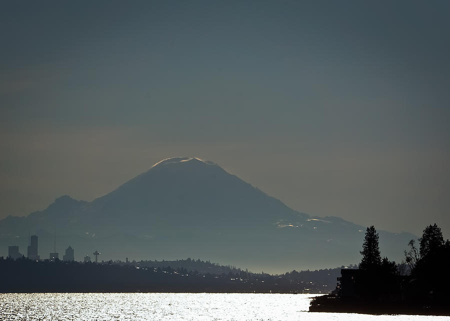 Mount Rainier this Morning Photograph by Ronda Broatch