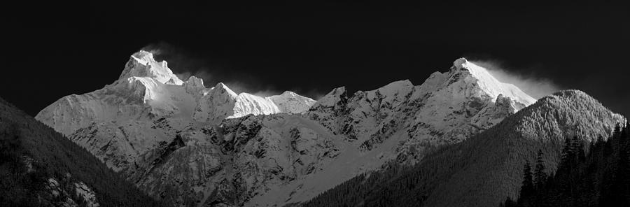 North Cascades National Park Photograph - Mount Redoubt and Nodoubt Peak Panorama by Michael Russell