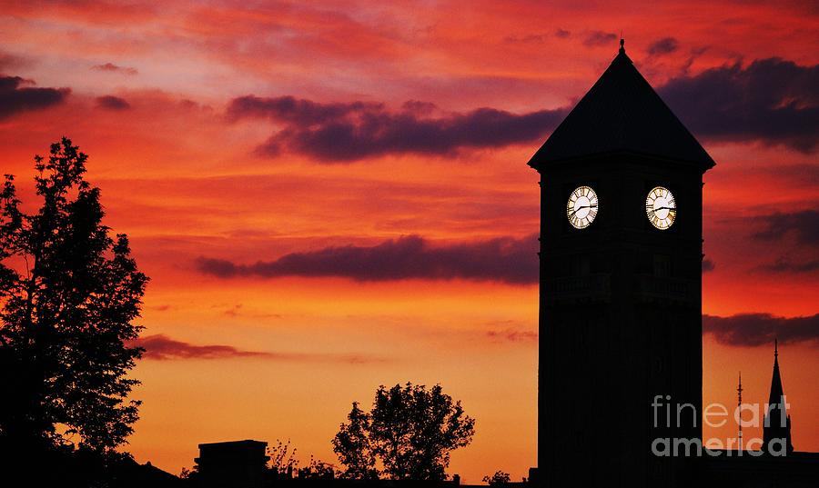 8.15 On The Mount Royal Clock Tower Baltimore #815 Photograph by Marcus Dagan