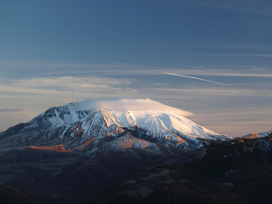 Mount Saint Helens at Sunset Photograph by HW Kateley