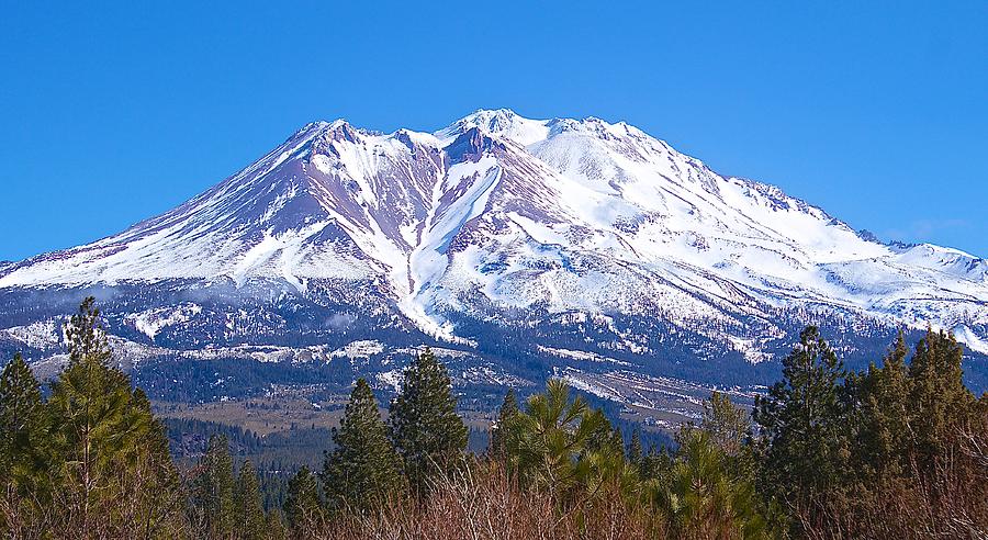 Mount Shasta California February 2013 Photograph by Michael W Rogers