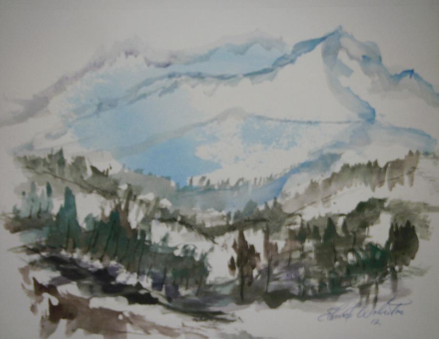 Mount Shasta Painting by Edward Wolverton