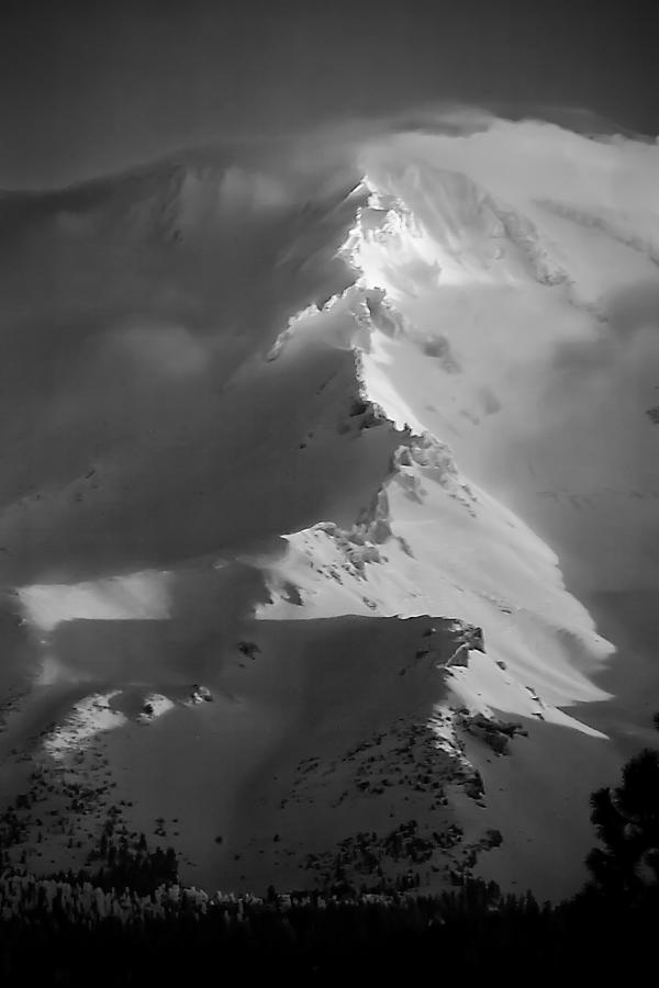 Winter Photograph - Mount Shasta Winter by Lisa Chorny