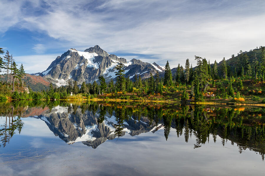 Mount Shuksan Reflections Photograph by Michael Russell