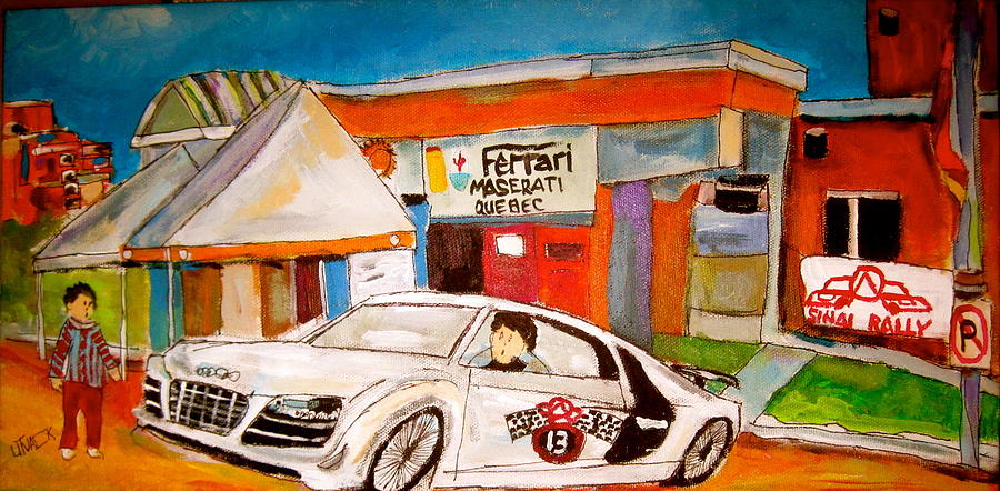 Mount Sinai Rally Audi Painting by Michael Litvack