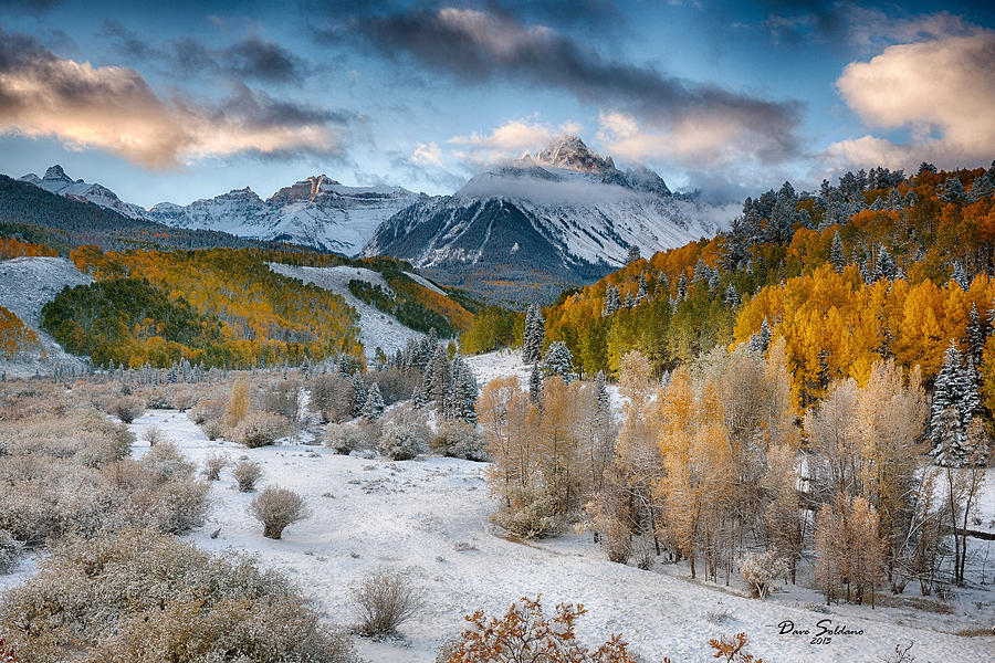 Mount Sneffels in the Fall Photograph by David Soldano