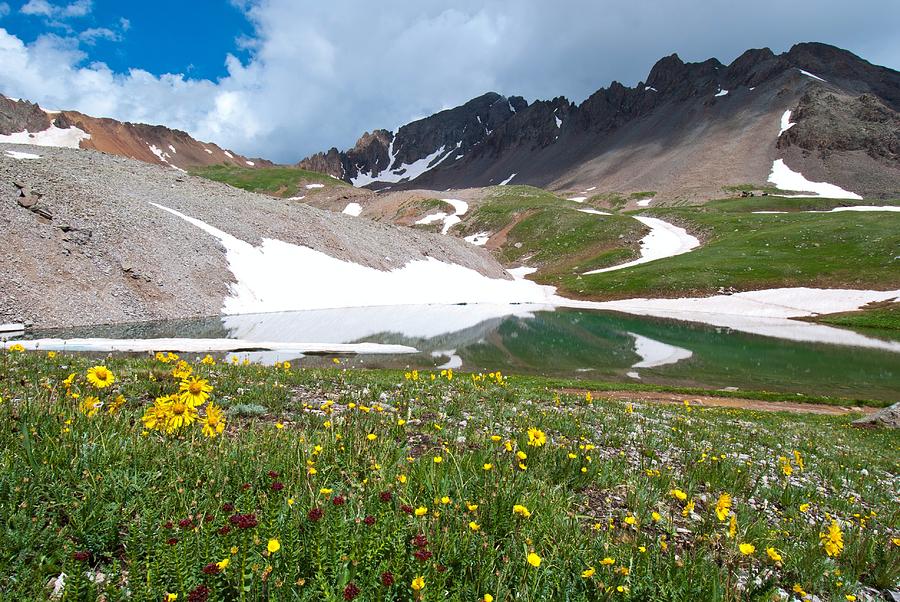 Summer Photograph - Mount Sneffels Landscape by Cascade Colors