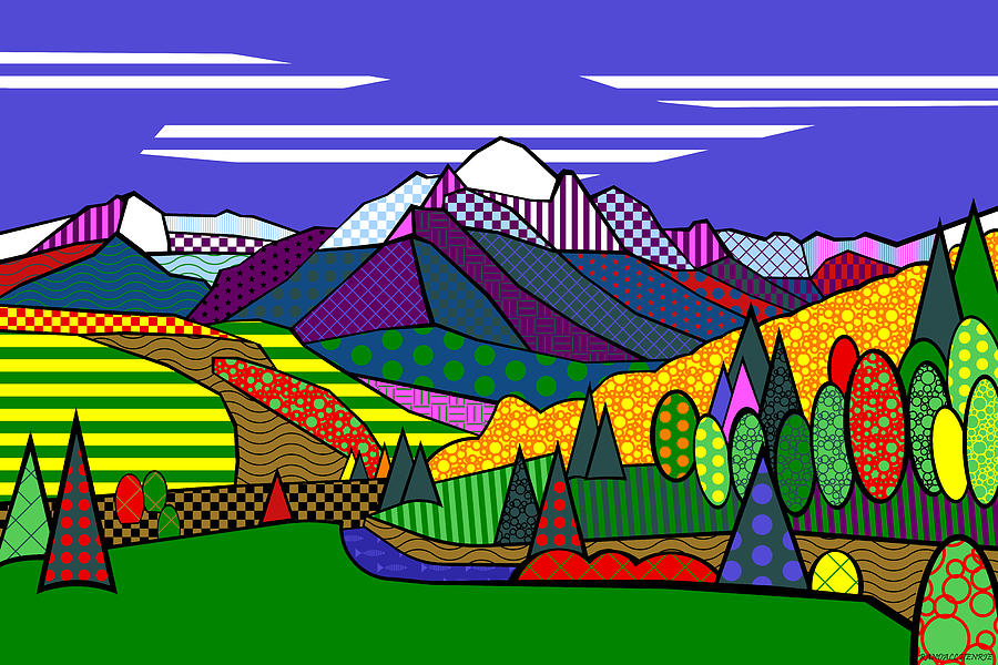 Mount Sneffels Digital Art by Randall J Henrie