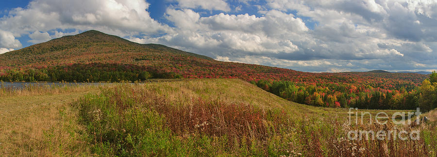Fall Photograph - Mount Snow Panorama by Charles Kozierok