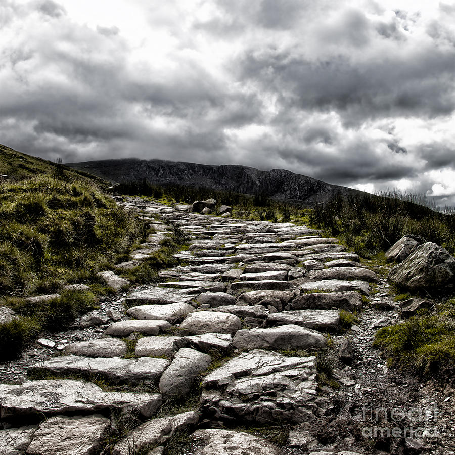 Mount Snowdon path Photograph by Jane Rix