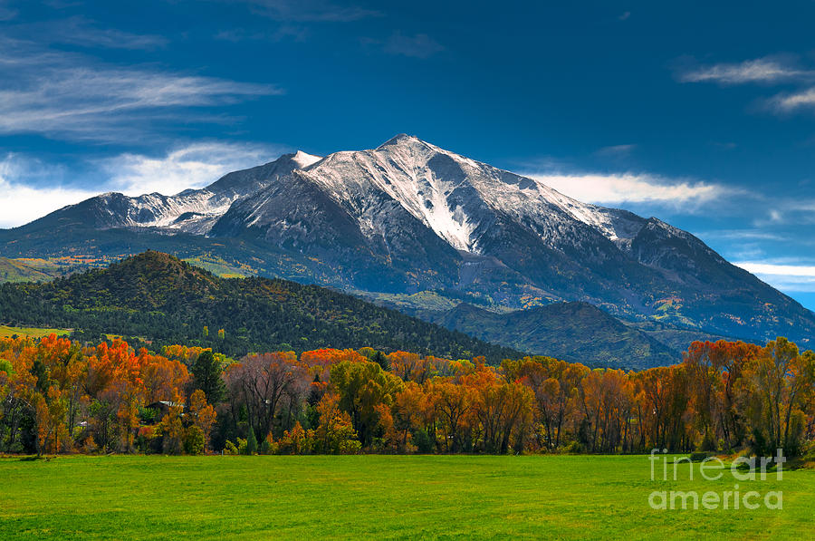 Mount Sopris Elk Mountains Colorado - Fall colors Photograph by ...