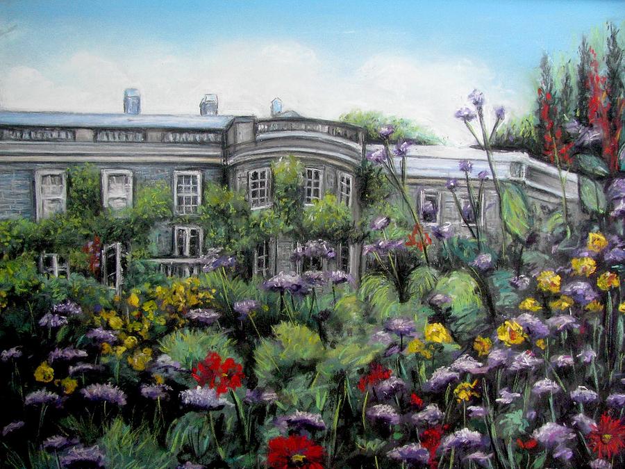 Garden Painting - Mount Stewart House in Ireland by Melinda Saminski