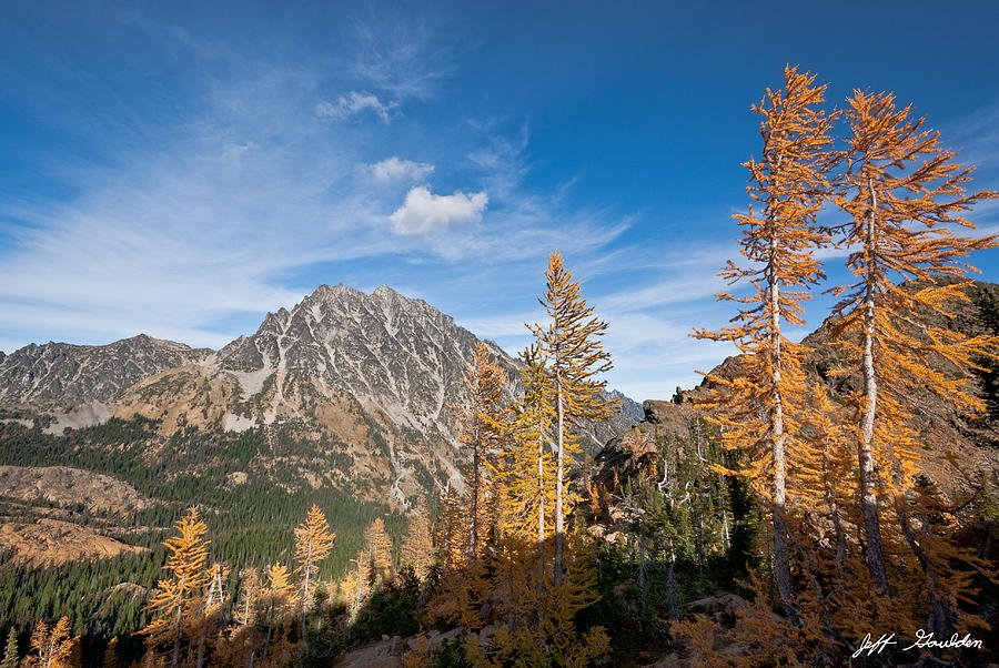 Fall Photograph - Mount Stuart in the Fall by Jeff Goulden