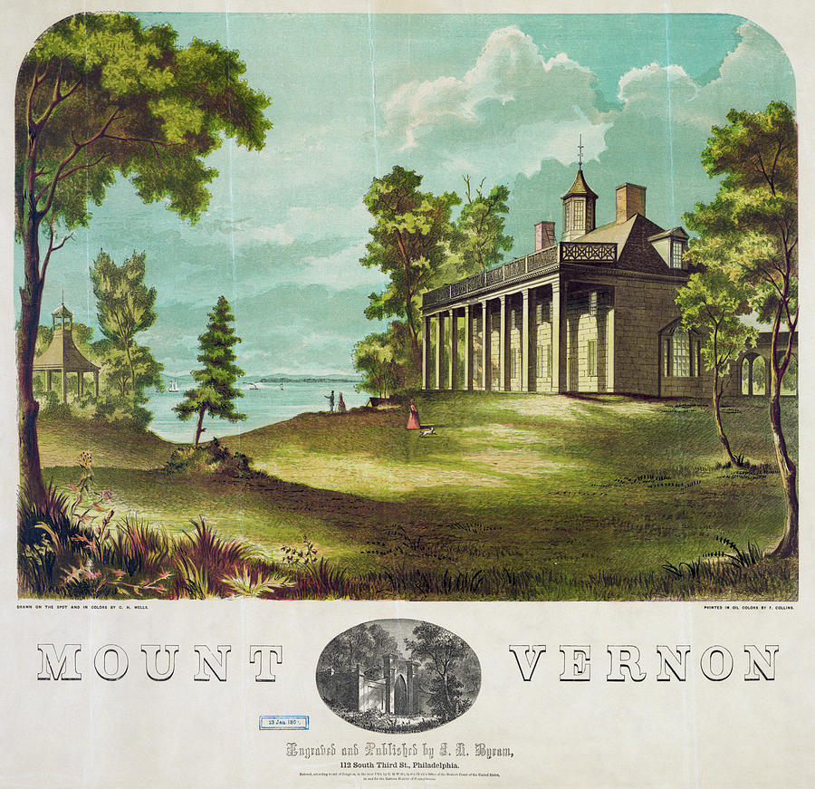 Mount Vernon, 1859 Drawing by Granger