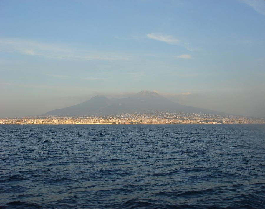 Mount Vesuvius above Naples Italy Photograph by Rebecca K Williams