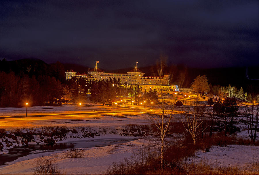Mount Washington Hotel at Night Photograph by Gordon Ripley