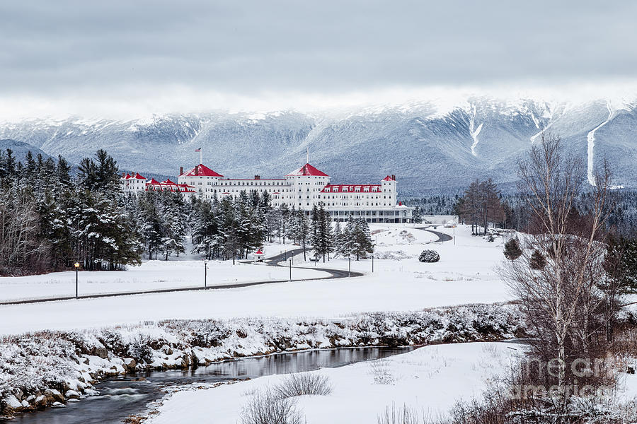 Winter Photograph - Mount Washington Hotel Bretton Woods New Hampshire by Dawna Moore Photography