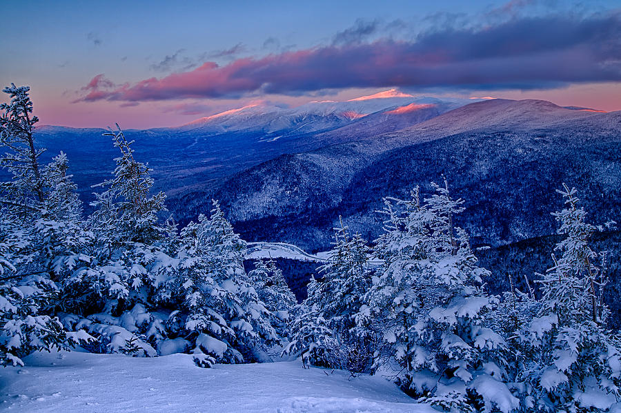 Mount Washington In The Evening Light From Mt Avalon Photograph by Jeff Sinon