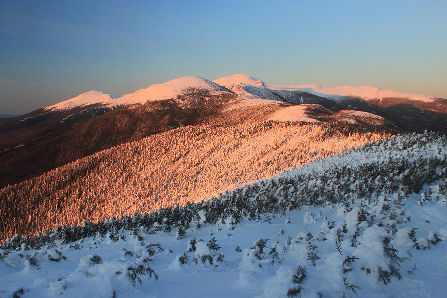Mount Washington Presidential Range Winter Light Photograph by John