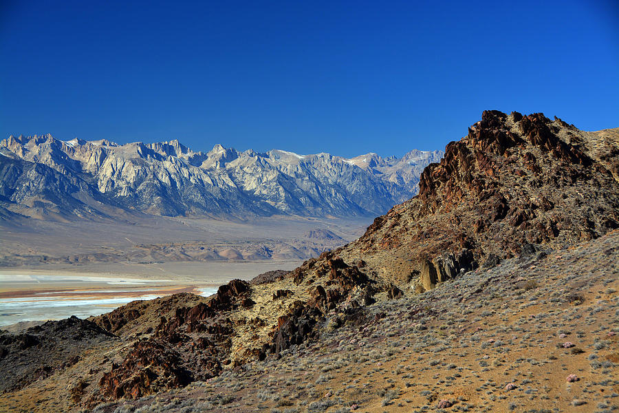 Mount Whitney from the Inyo Mountains November 17 2014 Photograph by Brian Lockett
