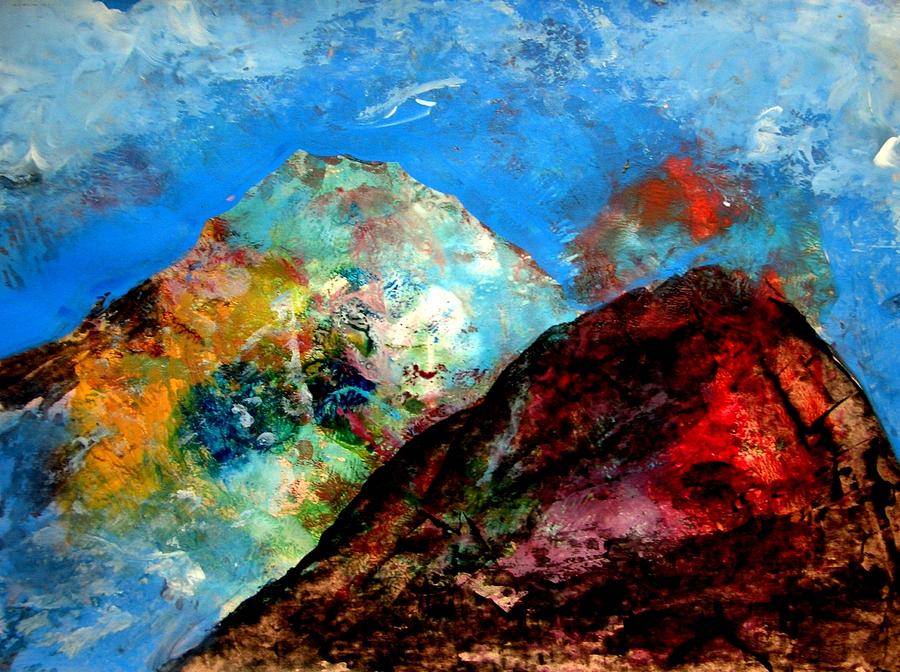 Mountain Painting - Mountain 120714-1 by Aquira Kusume