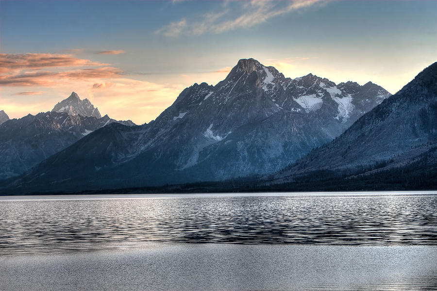 Mountain Across the Water Photograph by David Andersen