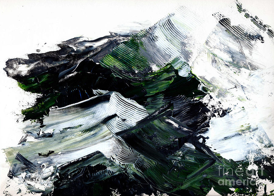 Mountain Alps Painting by Lidija Ivanek - SiLa