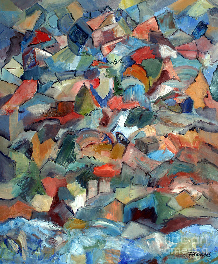 Mountain and Sea Painting by Pamela Parsons Fine Art America