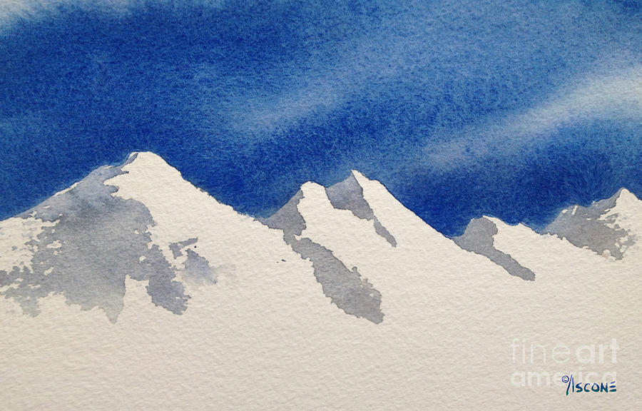 Mountain and Sky Painting by Teresa Ascone